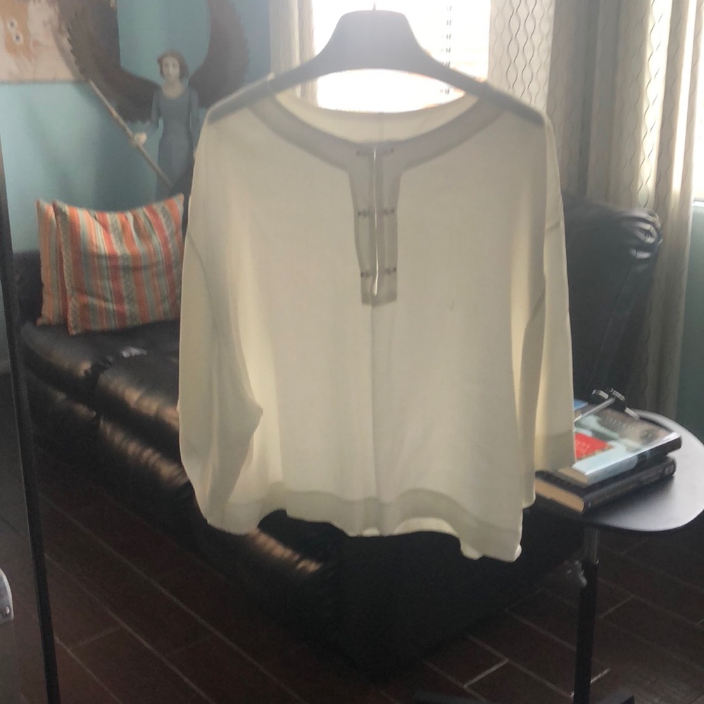 Cream blouse